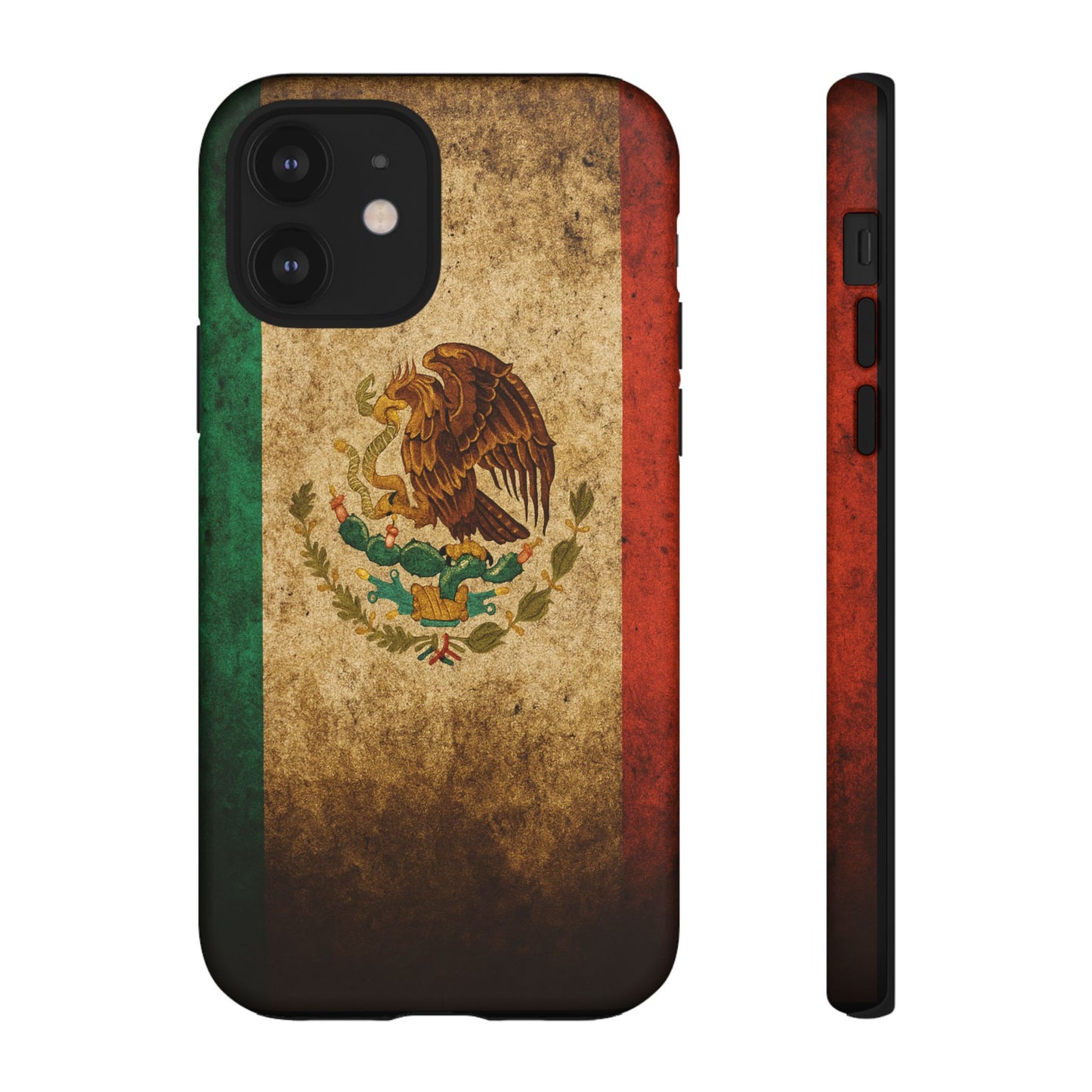 Vintage Mexico Flag Phone Case – Mexican Pride Grunge Flag Aesthetic Tough Case
