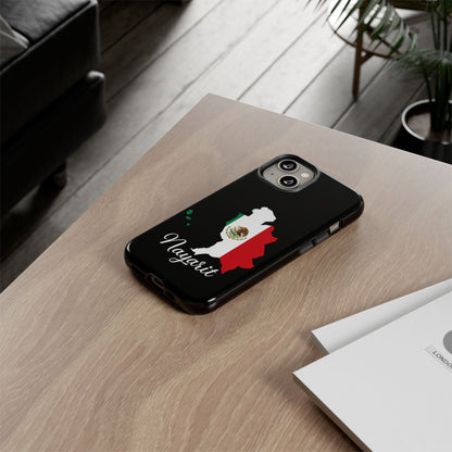 Nayarit Mexico Flag Map Phone Case | Mexican American Pride Tough Case for iPhone & Samsung