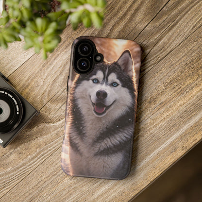 Siberian Husky Tough Phone Case | Blue Eyes Dog Cover Protective iPhone Case