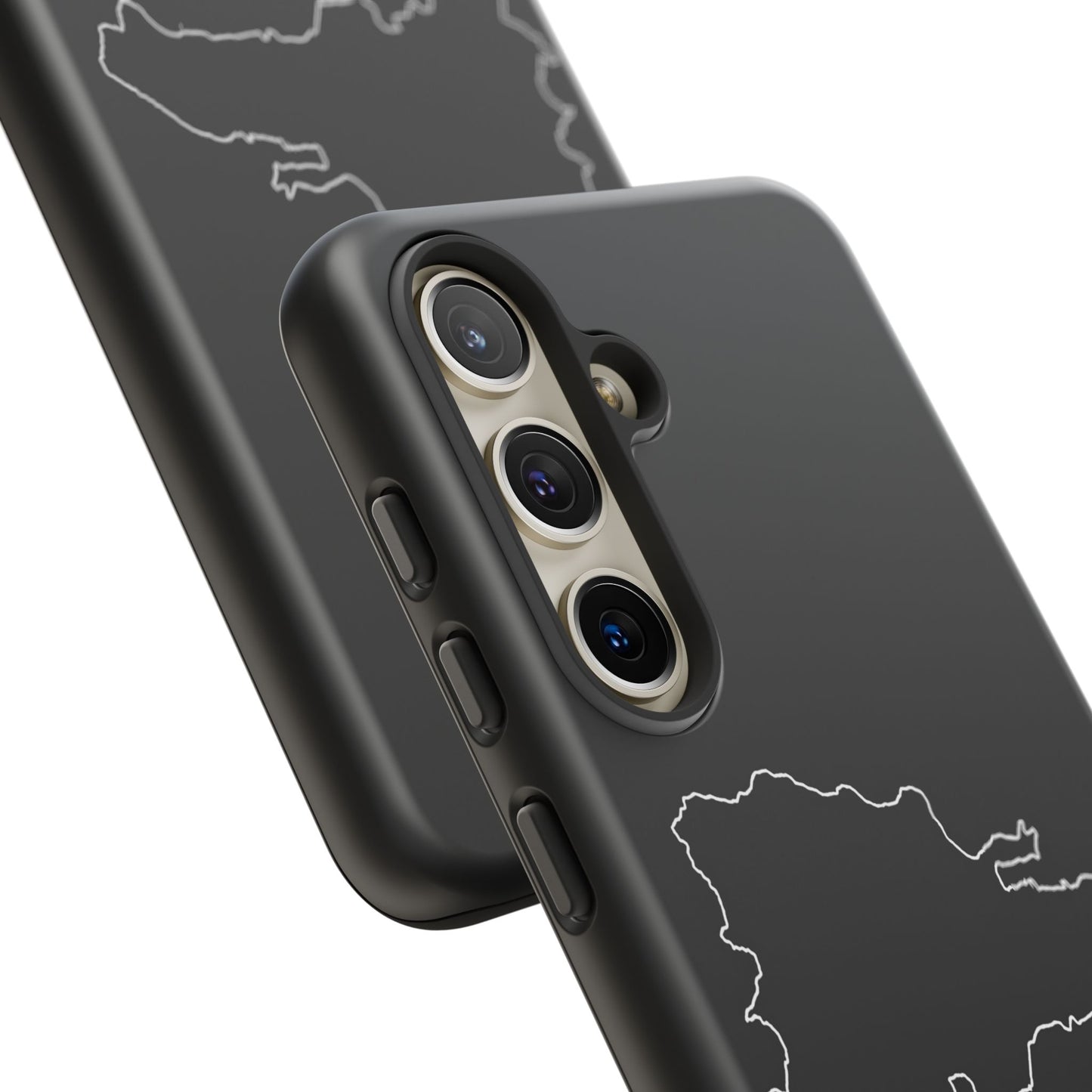 Dominican Republic Outline Phone Case – Minimal Country Map Tough Case (iPhone, Samsung, Pixel)