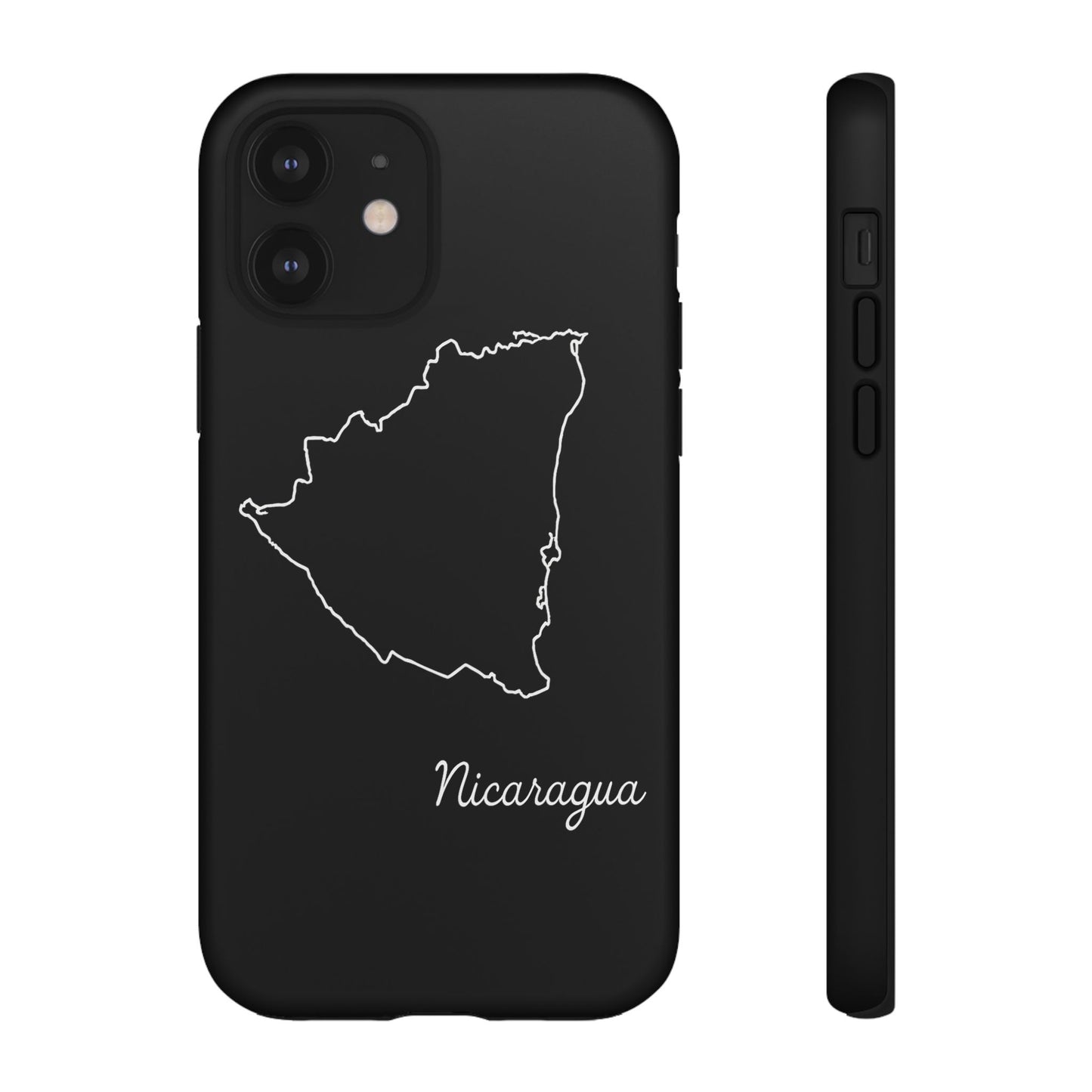 Nicaragua Outline Phone Case – Minimal Country Map Tough Case (iPhone, Samsung, Pixel)