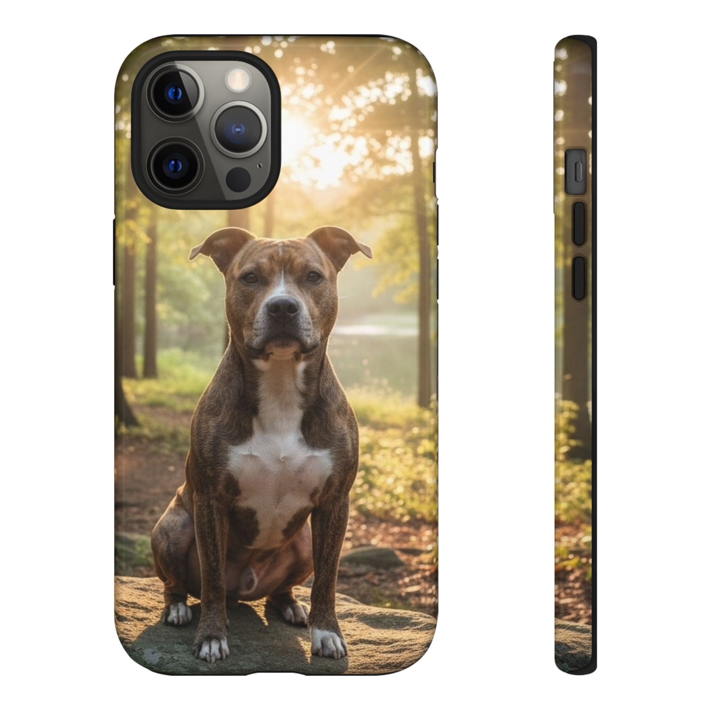 Pit Bull Phone Case – Dog Portrait Tough Case (iPhone, Samsung, Pixel)