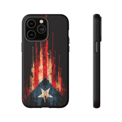 Puerto Rico Flag Phone Case | Distressed Puerto Rican Flag Tough Case | Boricua Pride Protective iPhone Samsung Cover