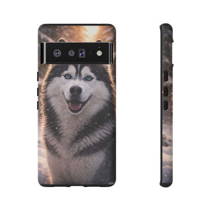 Siberian Husky Tough Phone Case | Blue Eyes Dog Cover Protective iPhone Case