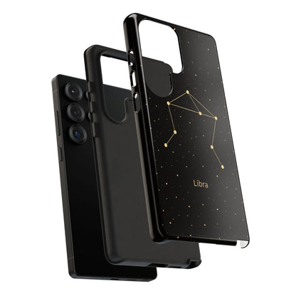 Libra Zodiac Constellation Phone Case – Luxe Gold Celestial Cover