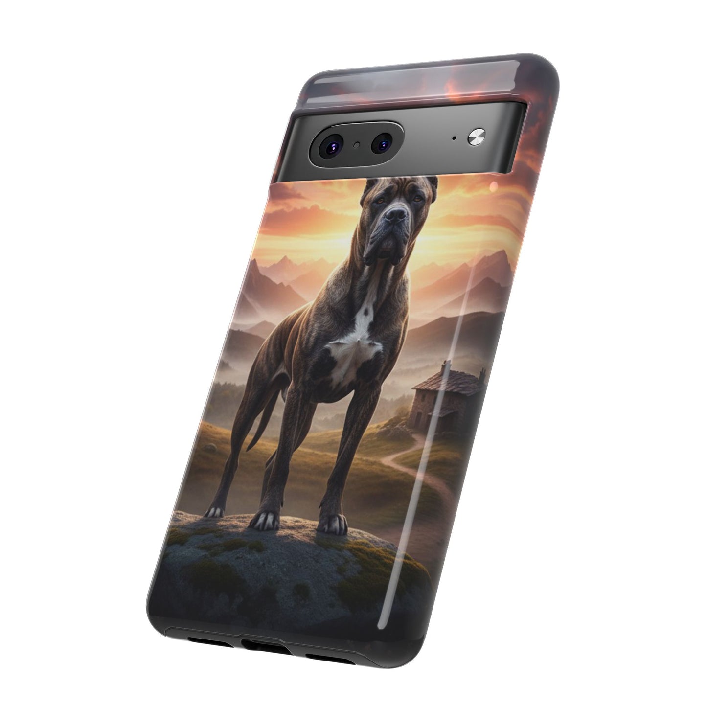 Cane Corso Phone Case – Guard Dog Sunset Tough Case (iPhone, Samsung, Pixel) | Dog Lover Gift