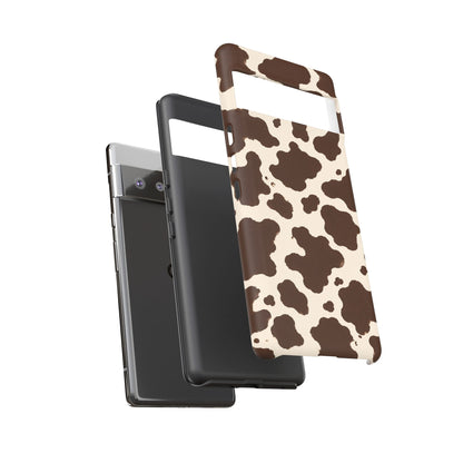 Western Cow Print Tough Phone Case for iPhone Samsung Galaxy Pixel