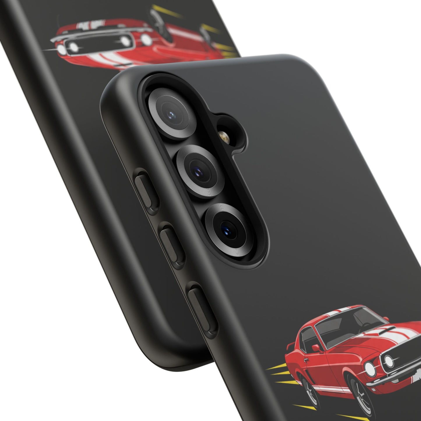 Red Muscle Car Phone Case – Classic Car Racing Tough Protective Case