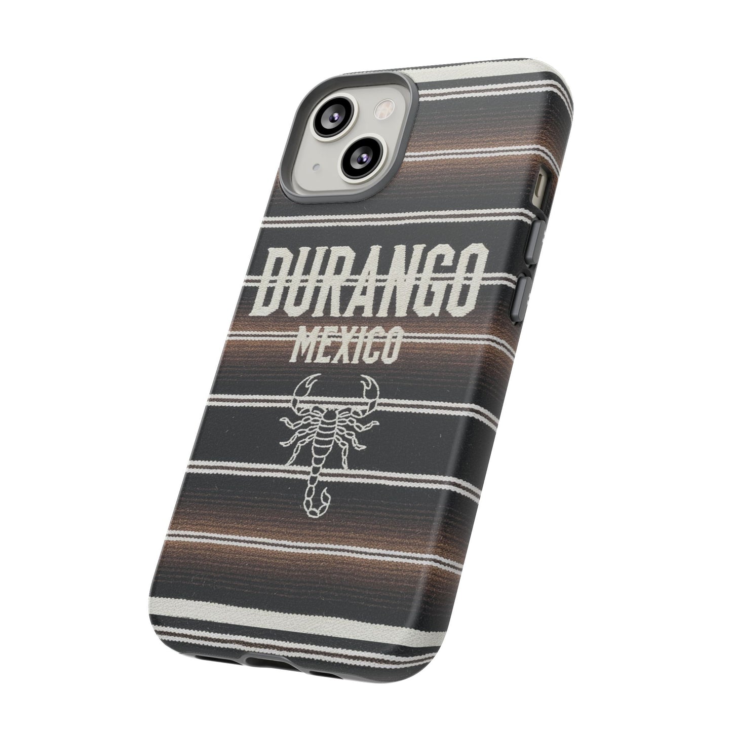 Durango Mexico Phone Case | Serape Scorpion Western Design | Mexican Heritage Tough Case for iPhone & Samsung