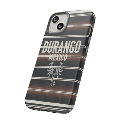 Durango Mexico Phone Case | Serape Scorpion Western Design | Mexican Heritage Tough Case for iPhone & Samsung