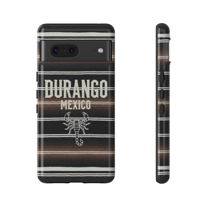Durango Mexico Phone Case | Serape Scorpion Western Design | Mexican Heritage Tough Case for iPhone & Samsung