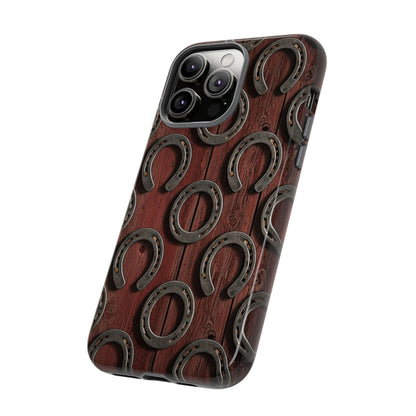 Rustic Horseshoe Western Phone Case – Cowboy Country Ranch Tough Case