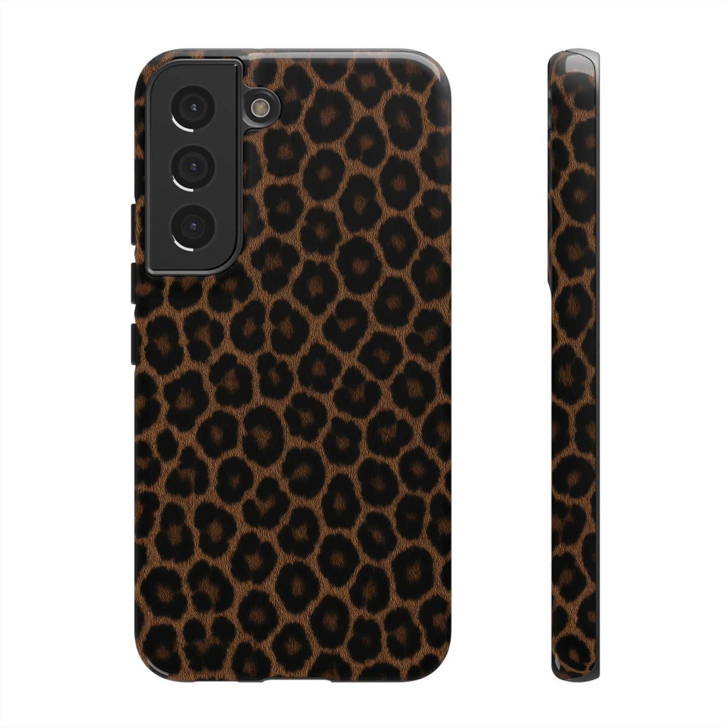 Brown Leopard Print Phone Case | Classic Animal Print Aesthetic Tough Protective Case