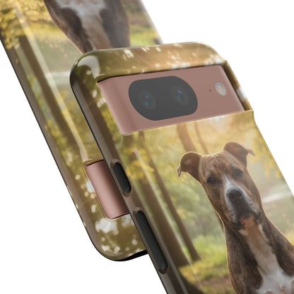 Pit Bull Phone Case – Dog Portrait Tough Case (iPhone, Samsung, Pixel)