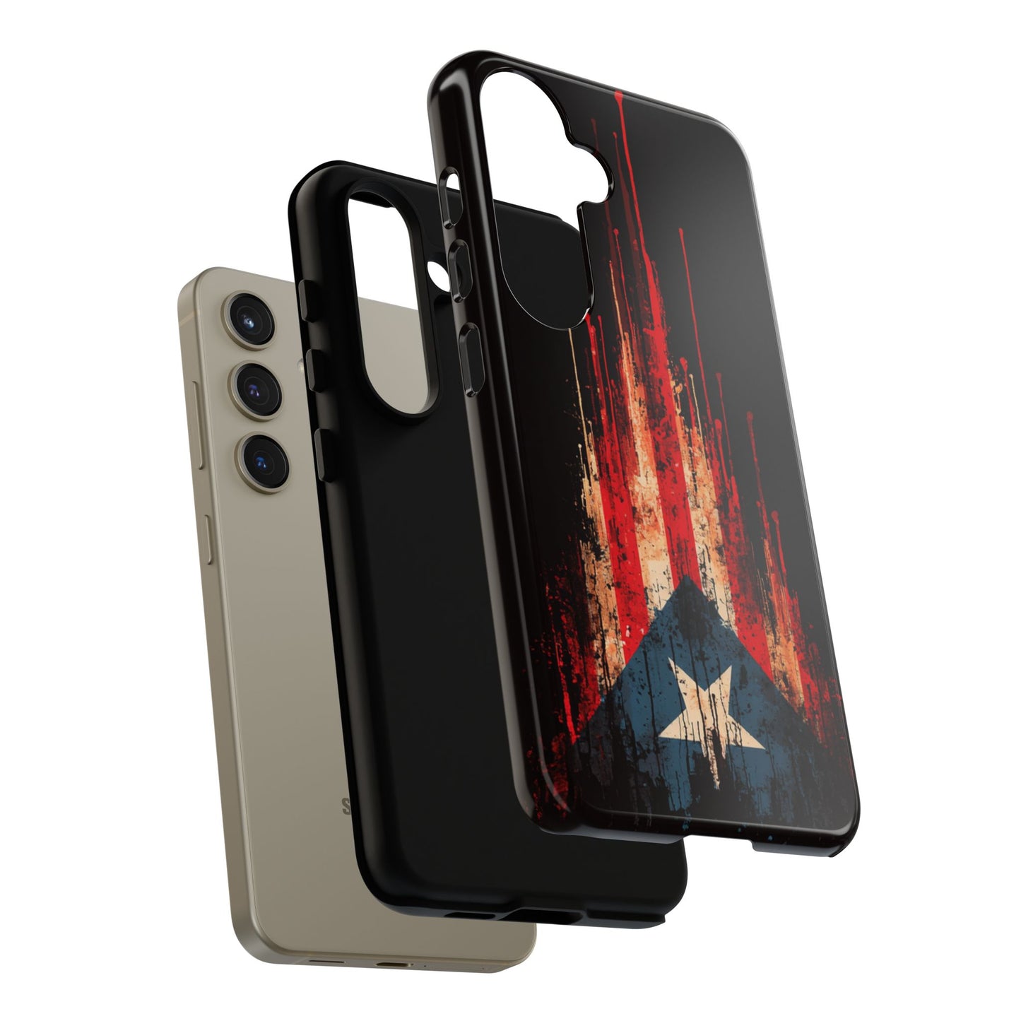 Puerto Rico Flag Phone Case | Distressed Puerto Rican Flag Tough Case | Boricua Pride Protective iPhone Samsung Cover