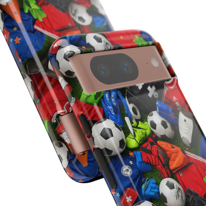 Soccer Ball Pattern Phone Case – Sports Fan Tough Protective Game Day Case