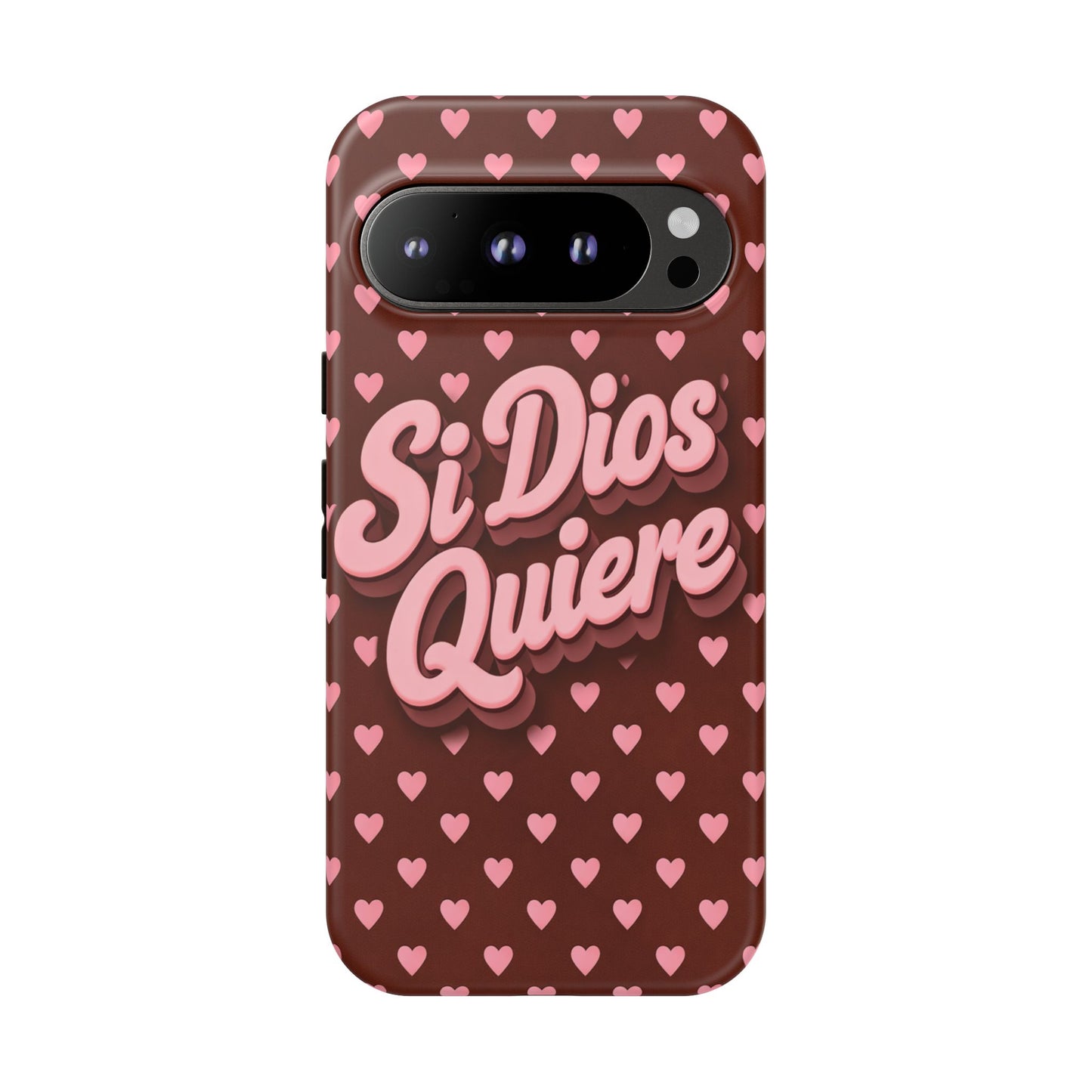 Si Dios Quiere Phone Case Latina Aesthetic Pink Hearts iPhone Samsung