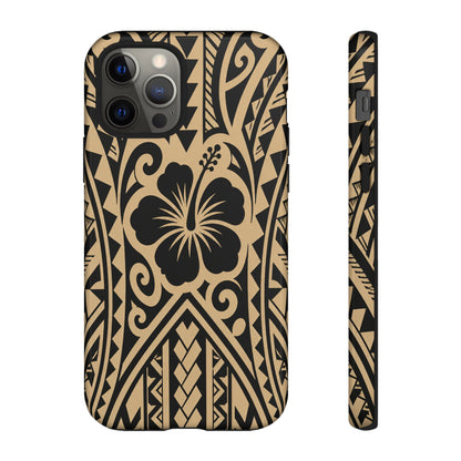 Polynesian Tribal Hawaiin Hibiscus Phone Case for iPhone Samsung Galaxy