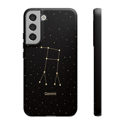 Gemini Zodiac Constellation Phone Case – Luxe Gold Celestial Cover