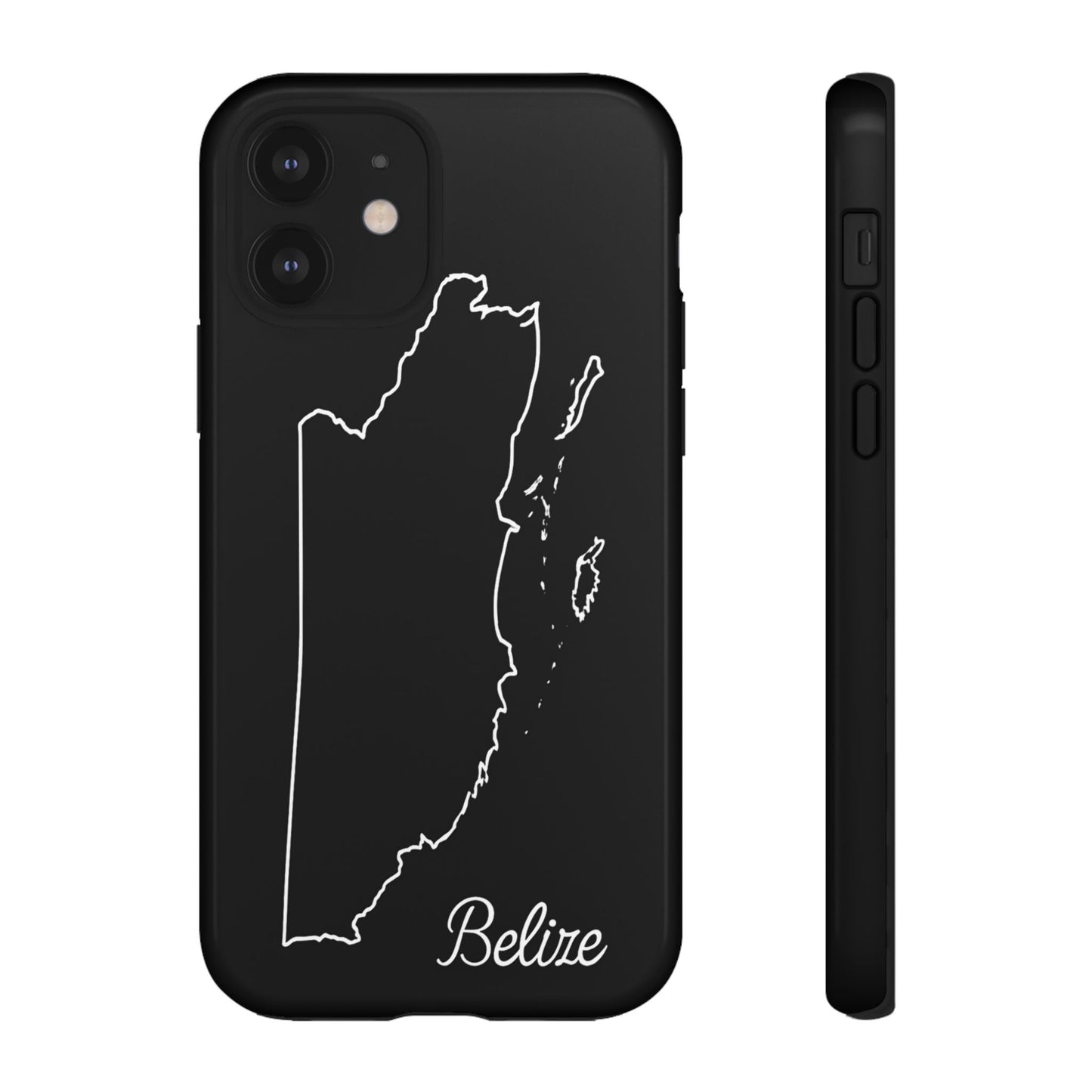 Belize Outline Phone Case – Minimal Country Map Tough Case (iPhone, Samsung, Pixel)
