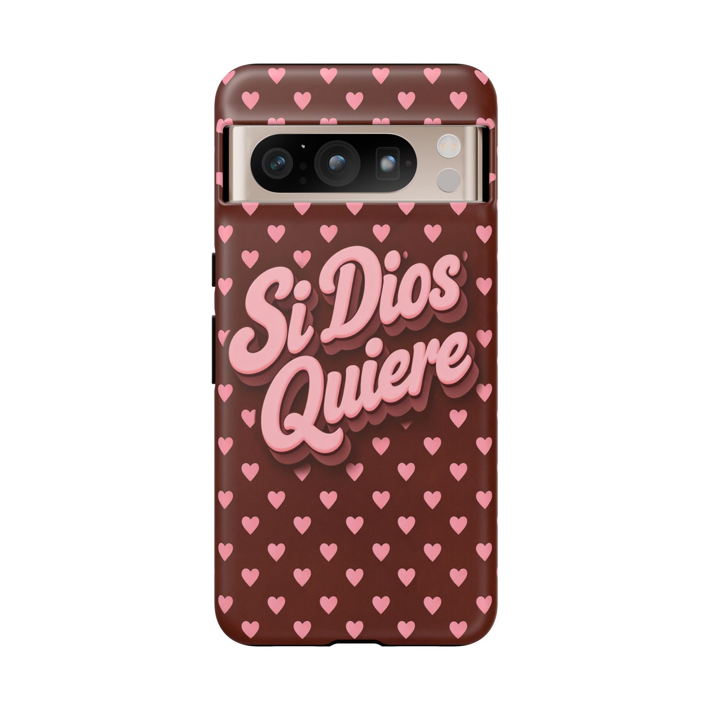 Si Dios Quiere Phone Case Latina Aesthetic Pink Hearts iPhone Samsung
