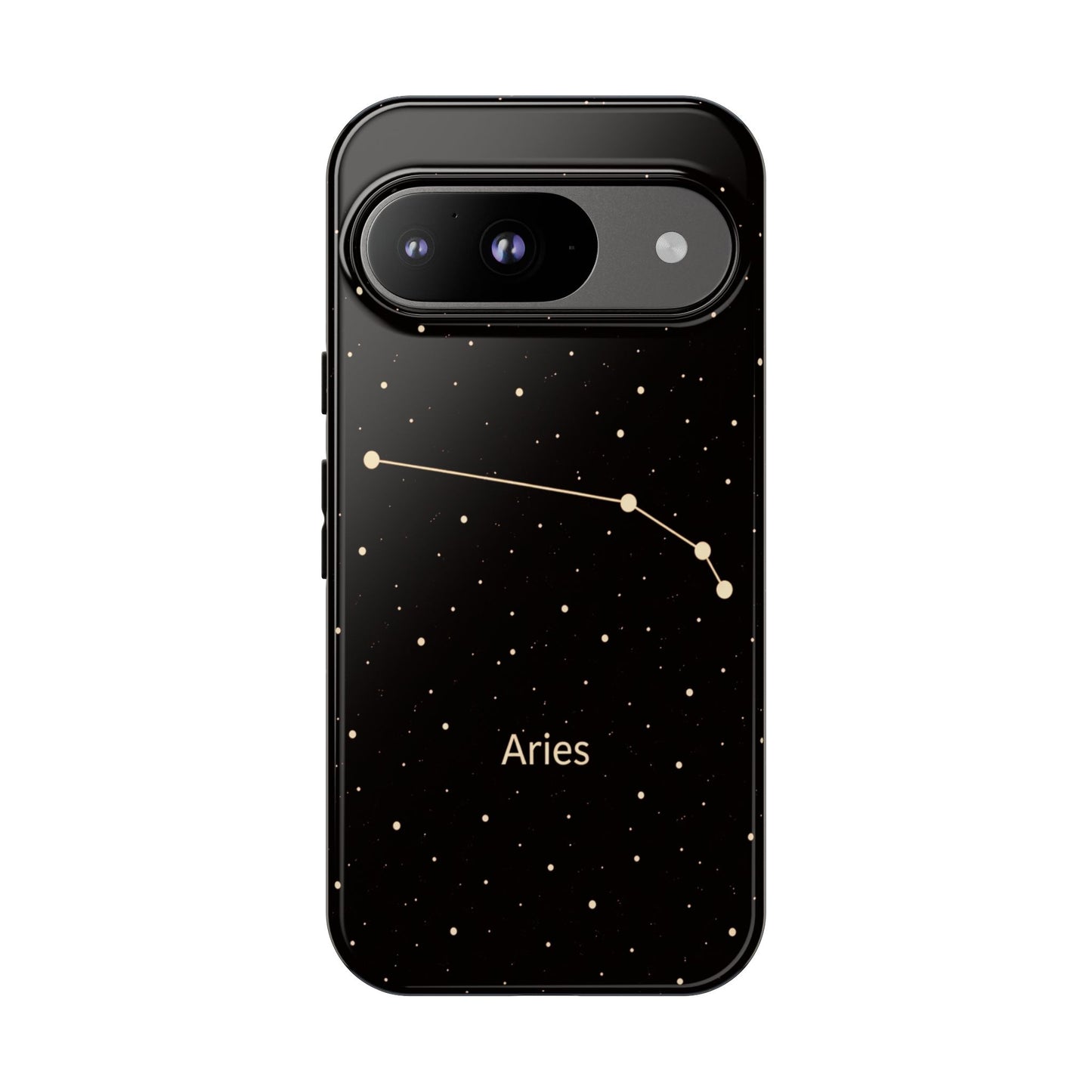 Aries Zodiac Constellation Phone Case – Luxe Gold Celestial Cover