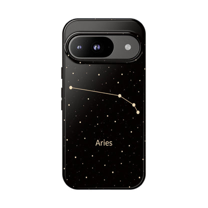 Aries Zodiac Constellation Phone Case – Luxe Gold Celestial Cover
