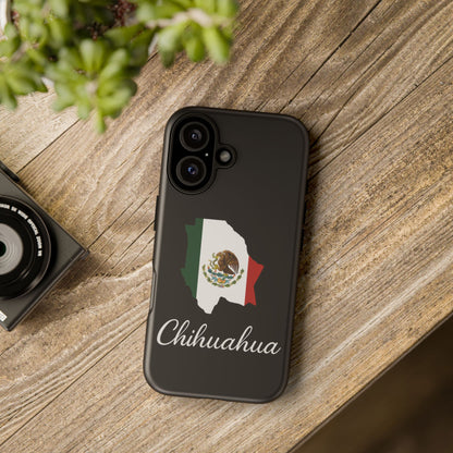 Chihuahua Mexico Flag Map Phone Case | Mexican American Pride Tough Case for iPhone & Samsung
