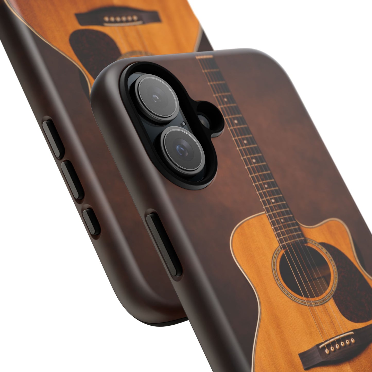 Acoustic Guitar Daisy Phone Case | Rustic Music Lover Tough Cover