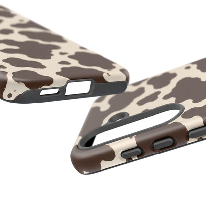Western Cow Print Tough Phone Case for iPhone Samsung Galaxy Pixel
