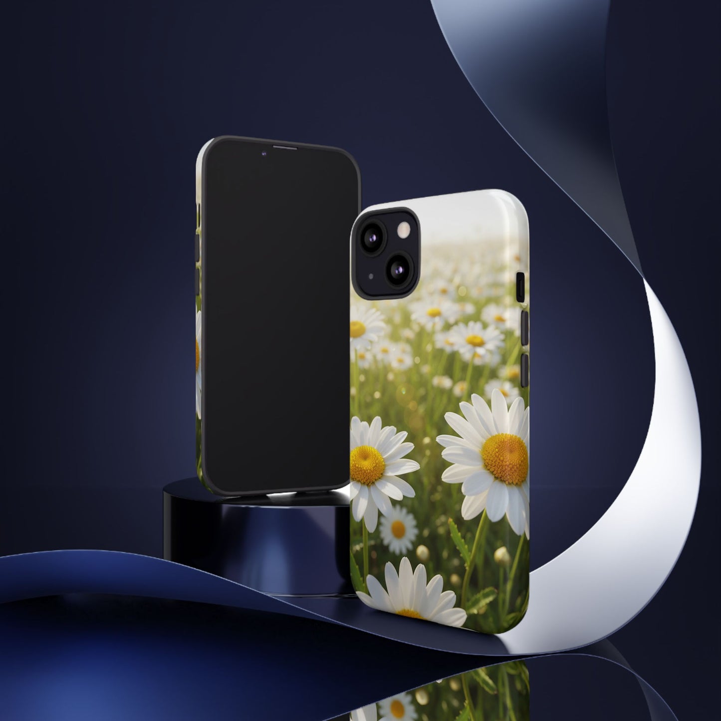 Daisy Phone Case – Floral Spring Field Tough Protective Case (iPhone, Samsung, Pixel)