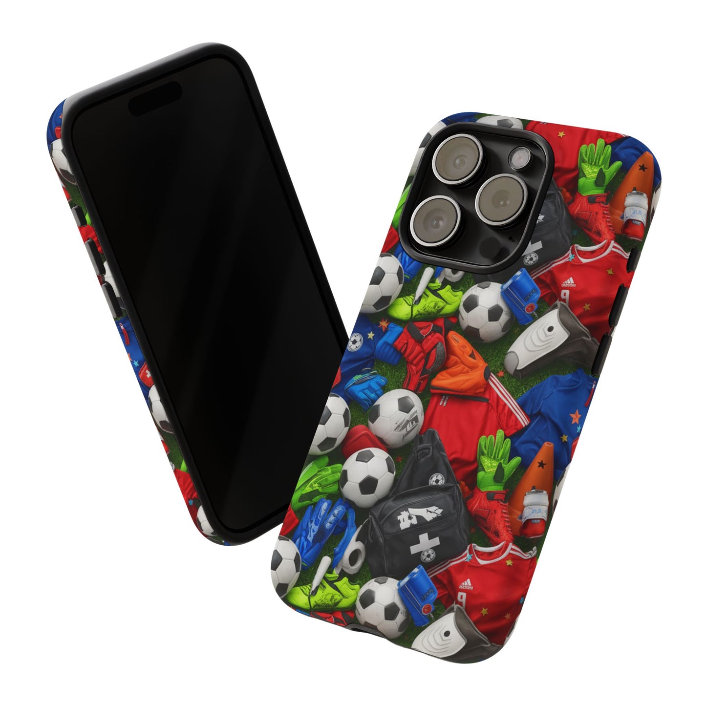 Soccer Ball Pattern Phone Case – Sports Fan Tough Protective Game Day Case