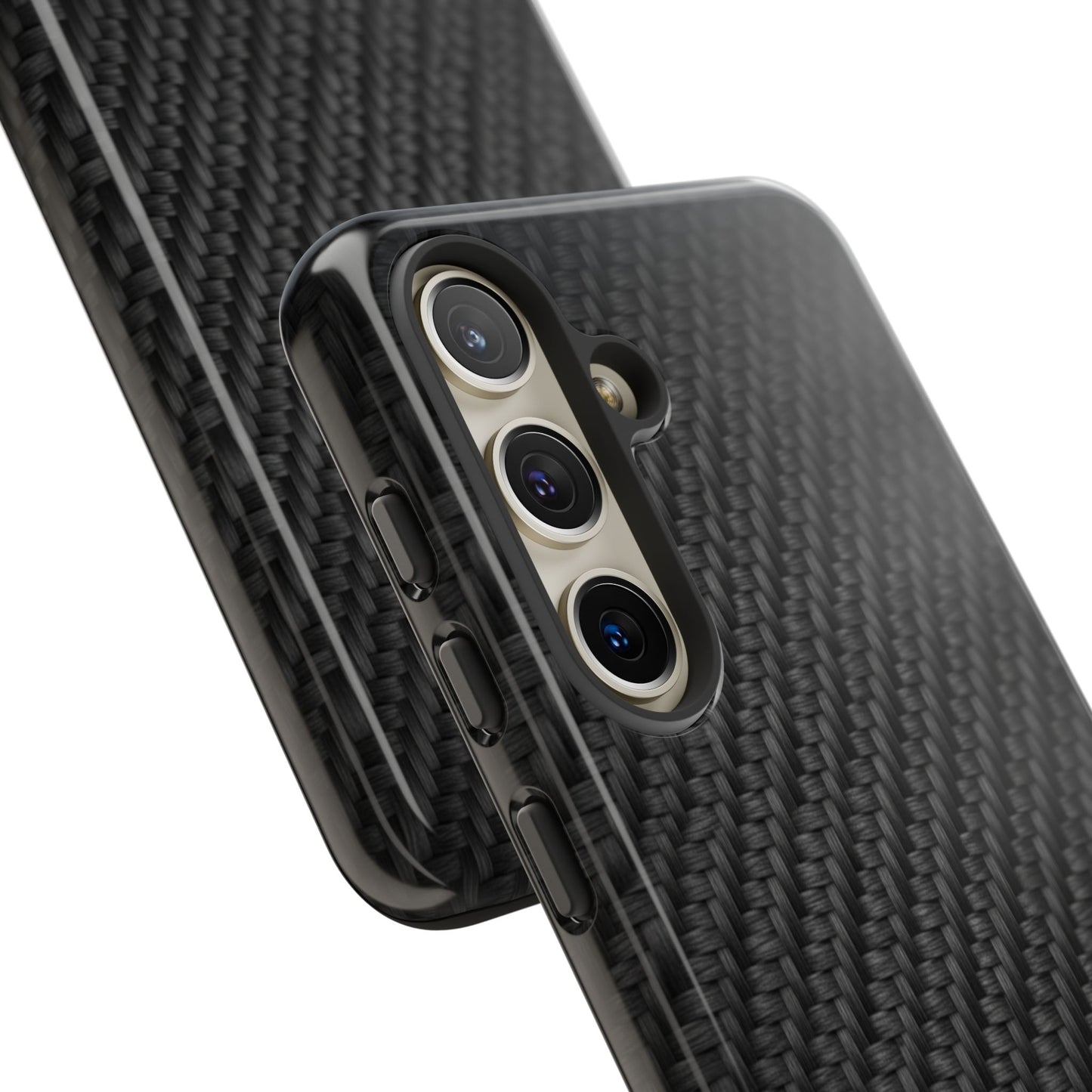 Carbon Fiber Inspired Phone Case – Rugged Slim Protective Tech Case for iPhone & Samsung