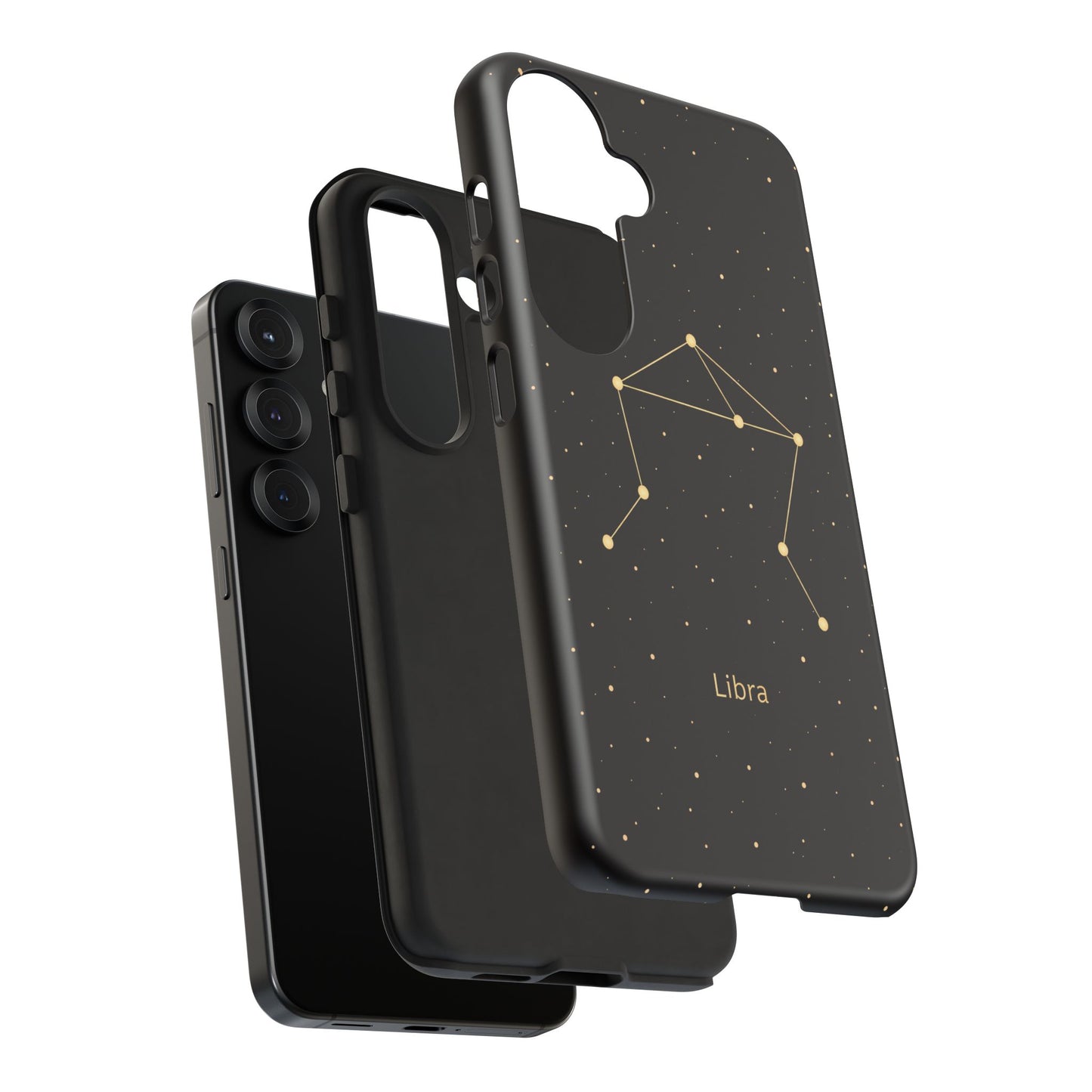 Libra Zodiac Constellation Phone Case – Luxe Gold Celestial Cover