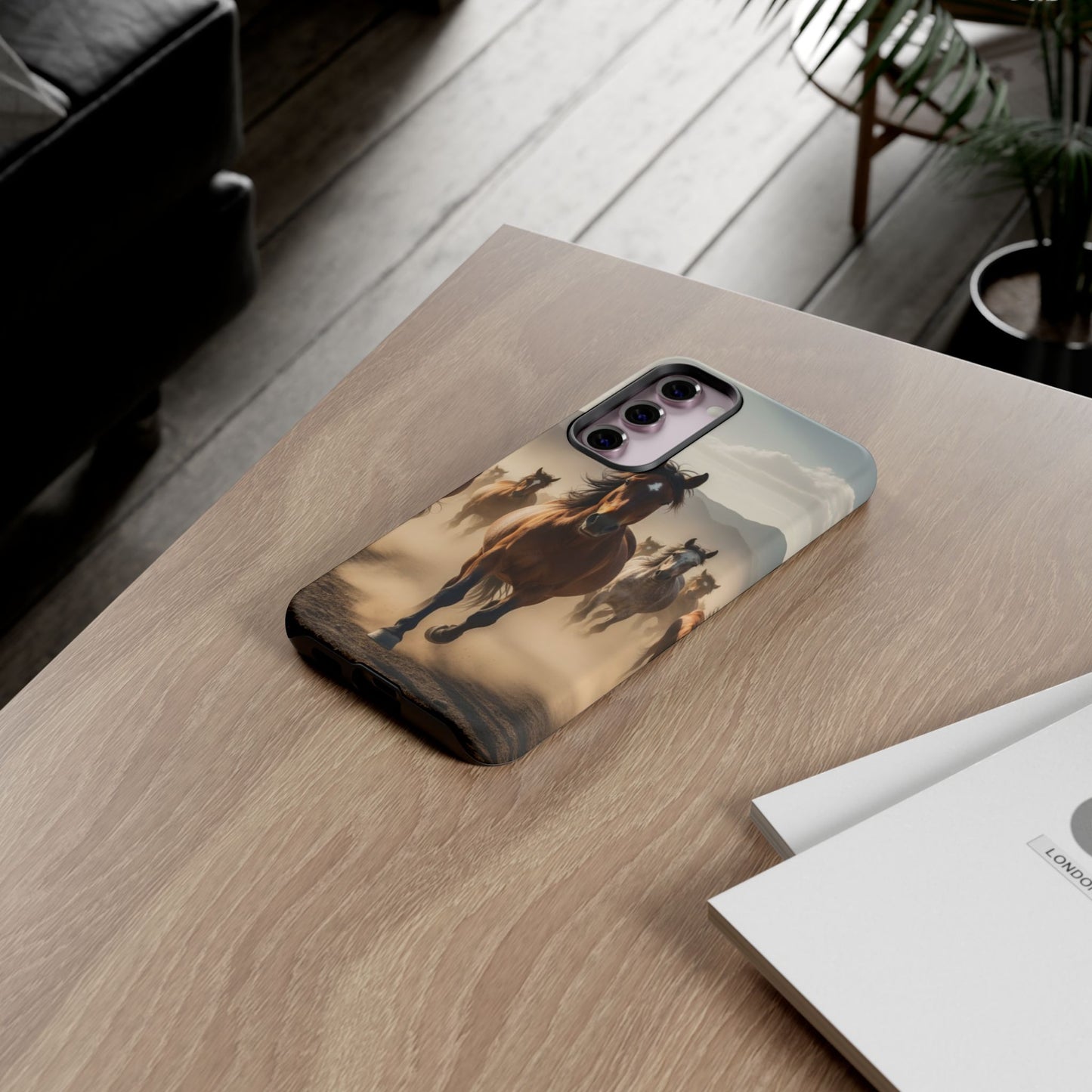Running Horses Phone Case – Wild Mustang Herd Tough Case (iPhone, Samsung, Pixel)