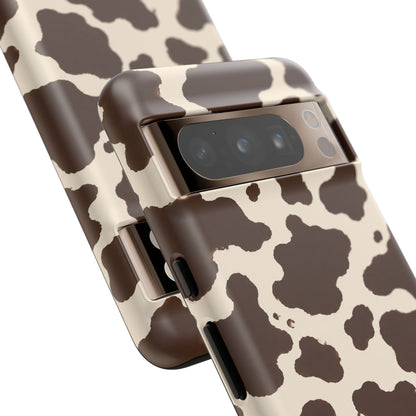 Western Cow Print Tough Phone Case for iPhone Samsung Galaxy Pixel