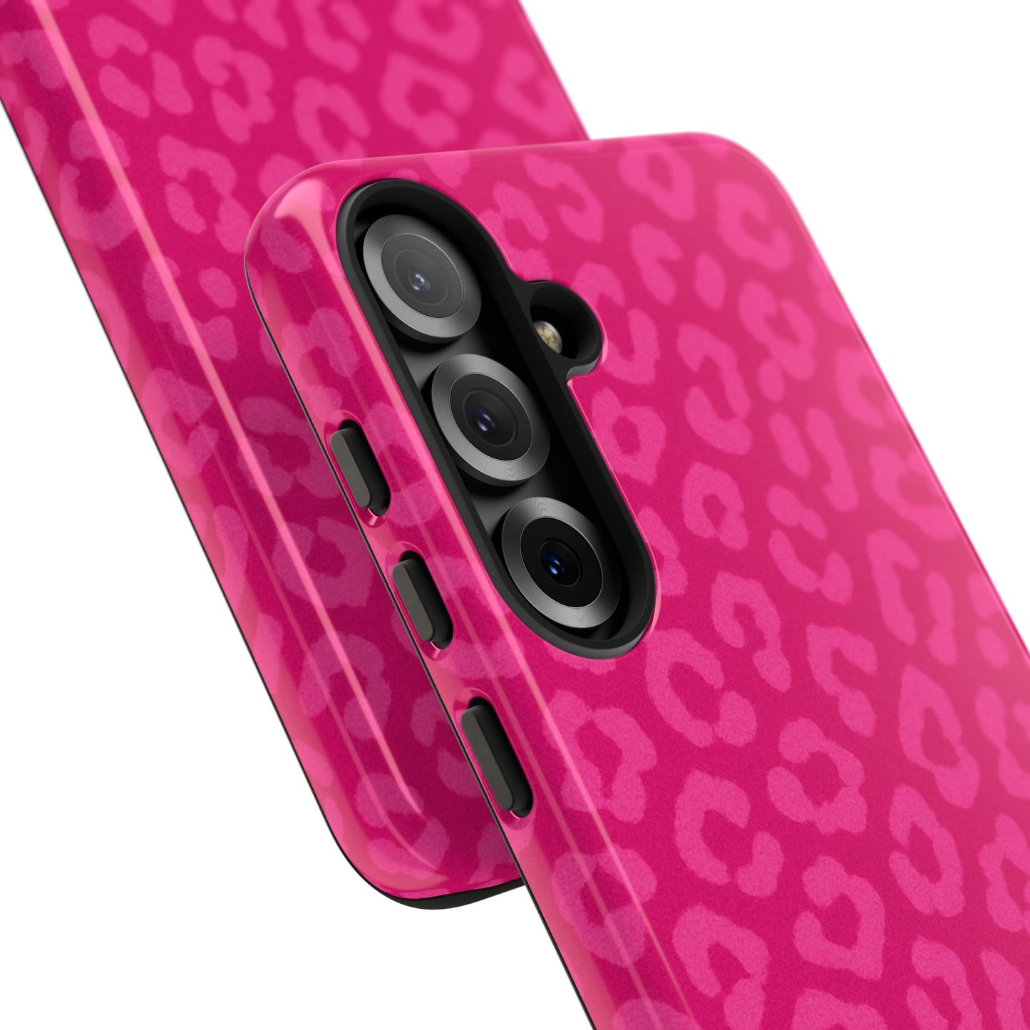 Hot Pink Leopard Print Phone Case – Bold Coquette Leopard Tough Case