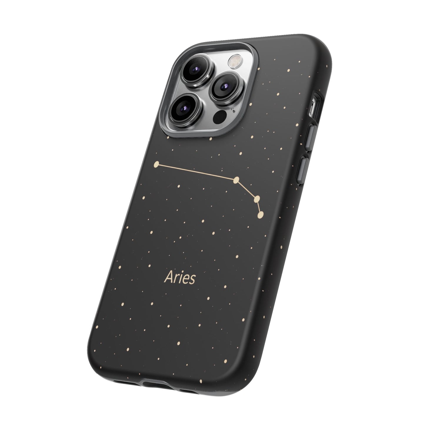 Aries Zodiac Constellation Phone Case – Luxe Gold Celestial Cover