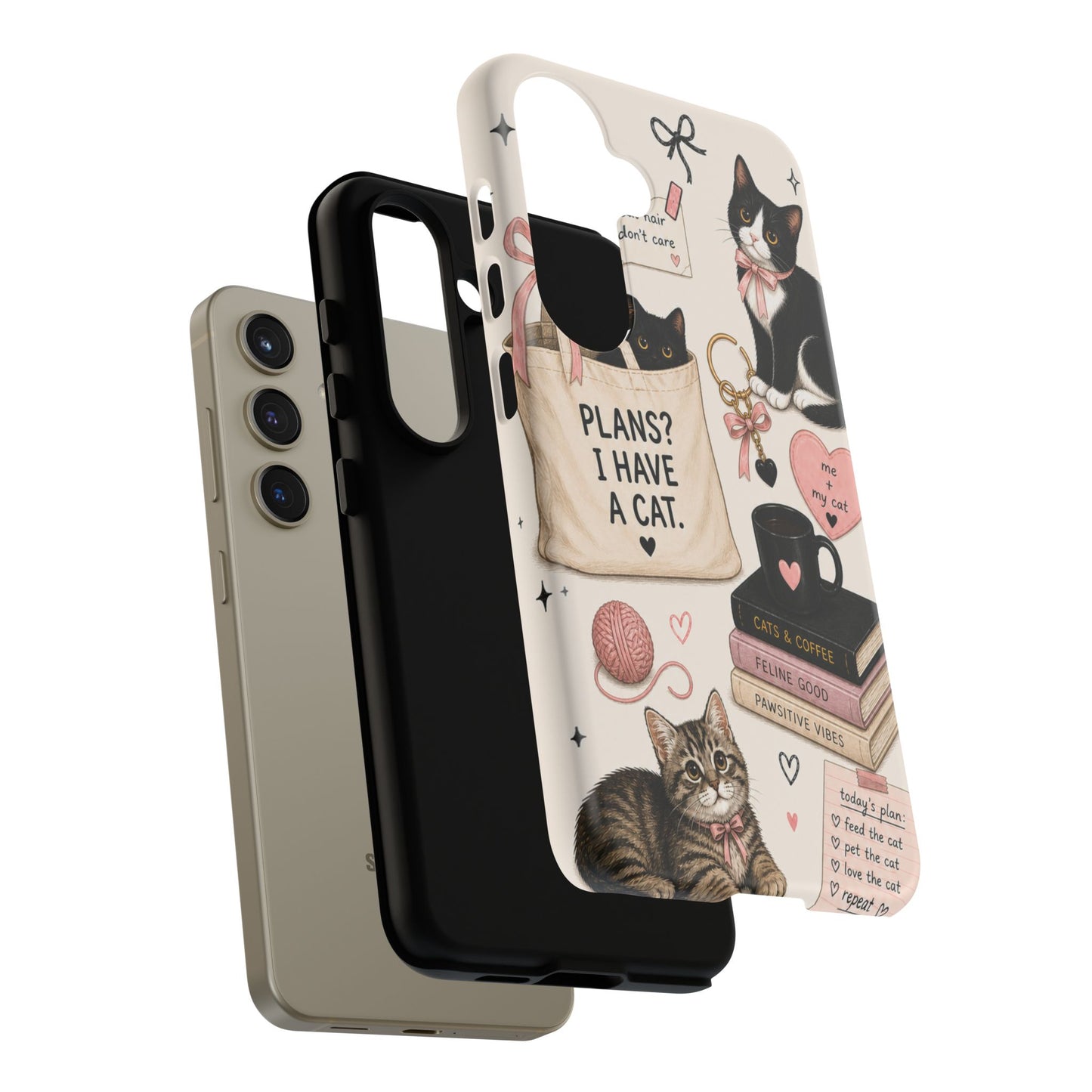 Cat Lover Phone Case | Plans? I Have A Cat Cute Aesthetic Cover