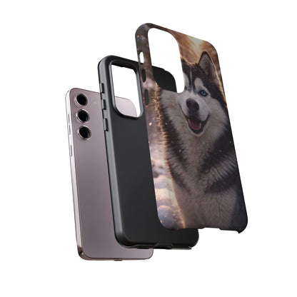 Siberian Husky Tough Phone Case | Blue Eyes Dog Cover Protective iPhone Case