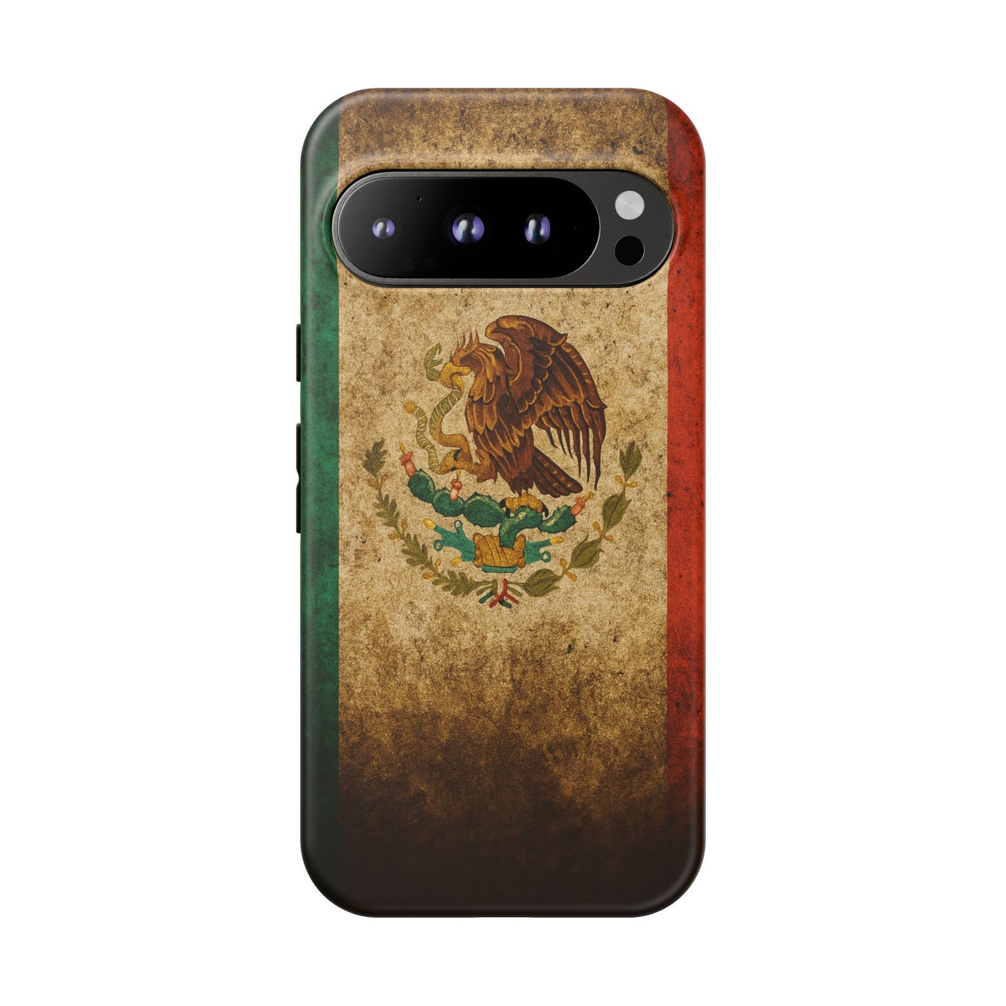 Vintage Mexico Flag Phone Case – Mexican Pride Grunge Flag Aesthetic Tough Case