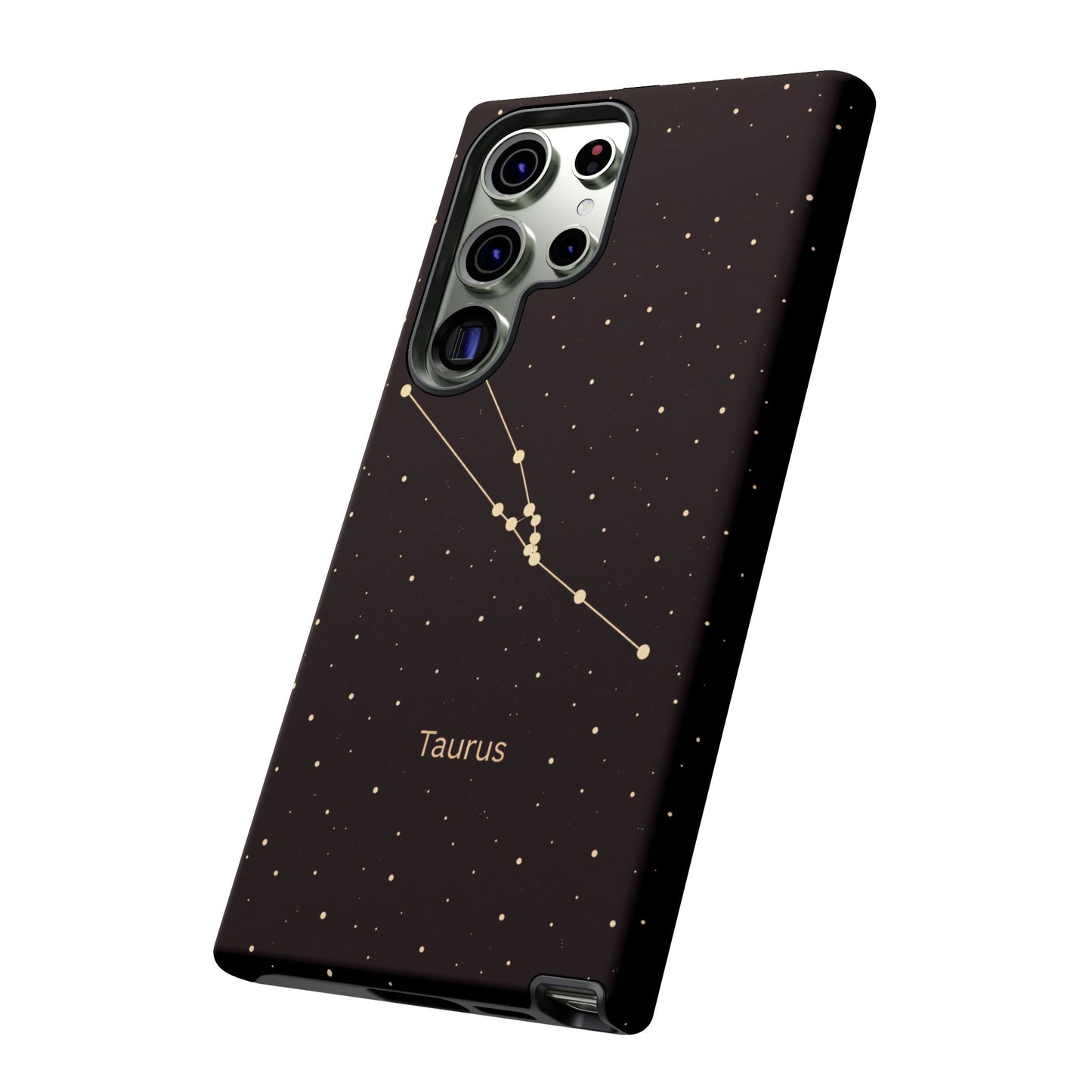 Taurus Zodiac Constellation Phone Case – Luxe Gold Celestial Cover