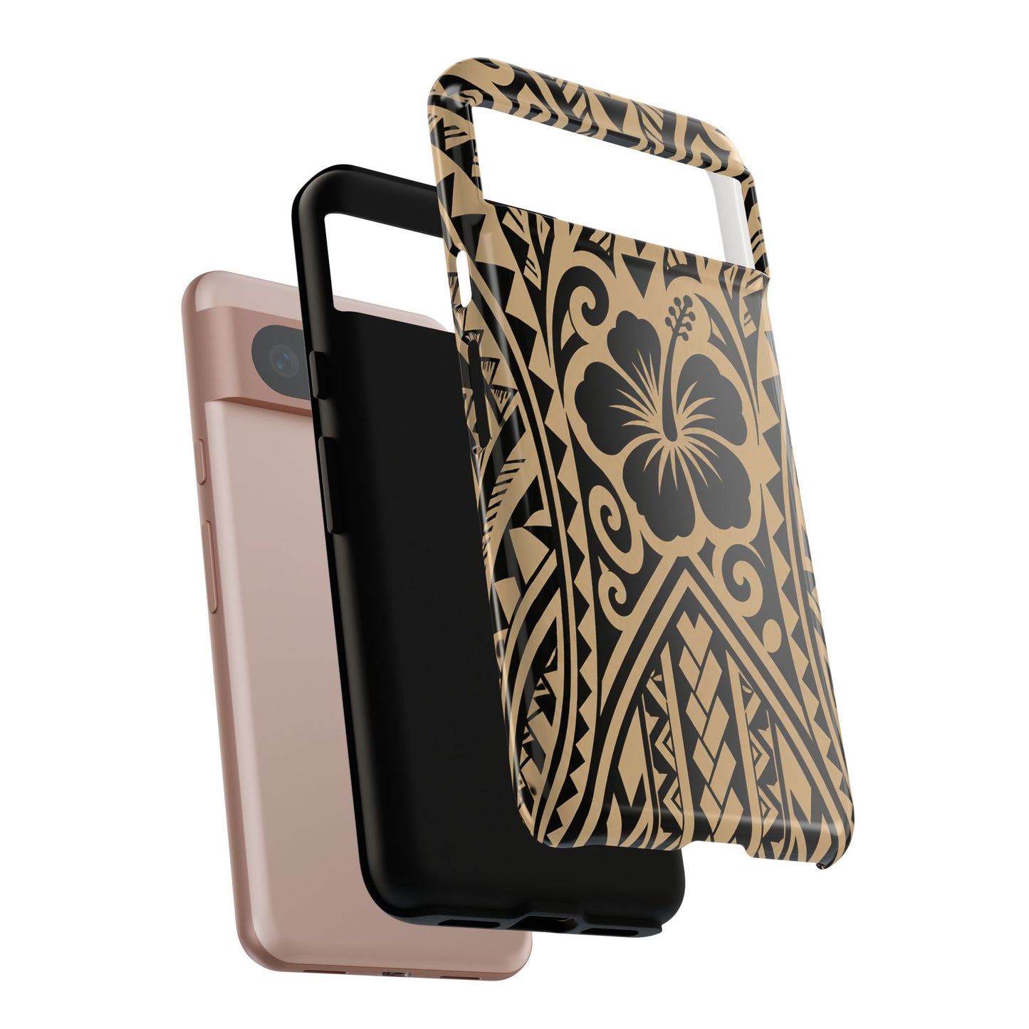 Polynesian Tribal Hawaiin Hibiscus Phone Case for iPhone Samsung Galaxy