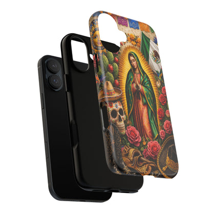Virgen de Guadalupe Phone Case Mexican Floral iPhone Samsung Pixel Case