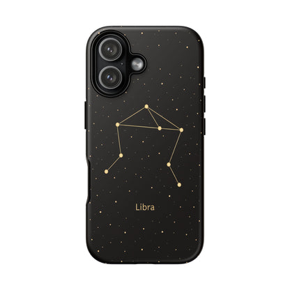 Libra Zodiac Constellation Phone Case – Luxe Gold Celestial Cover