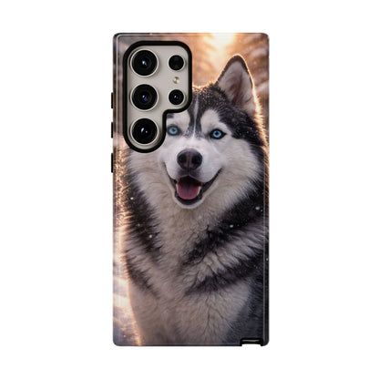 Siberian Husky Tough Phone Case | Blue Eyes Dog Cover Protective iPhone Case