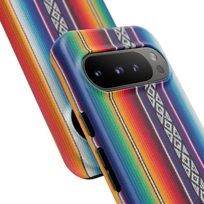 Serape Stripe Phone Case – Colorful Mexican Blanket Pattern Tough Case