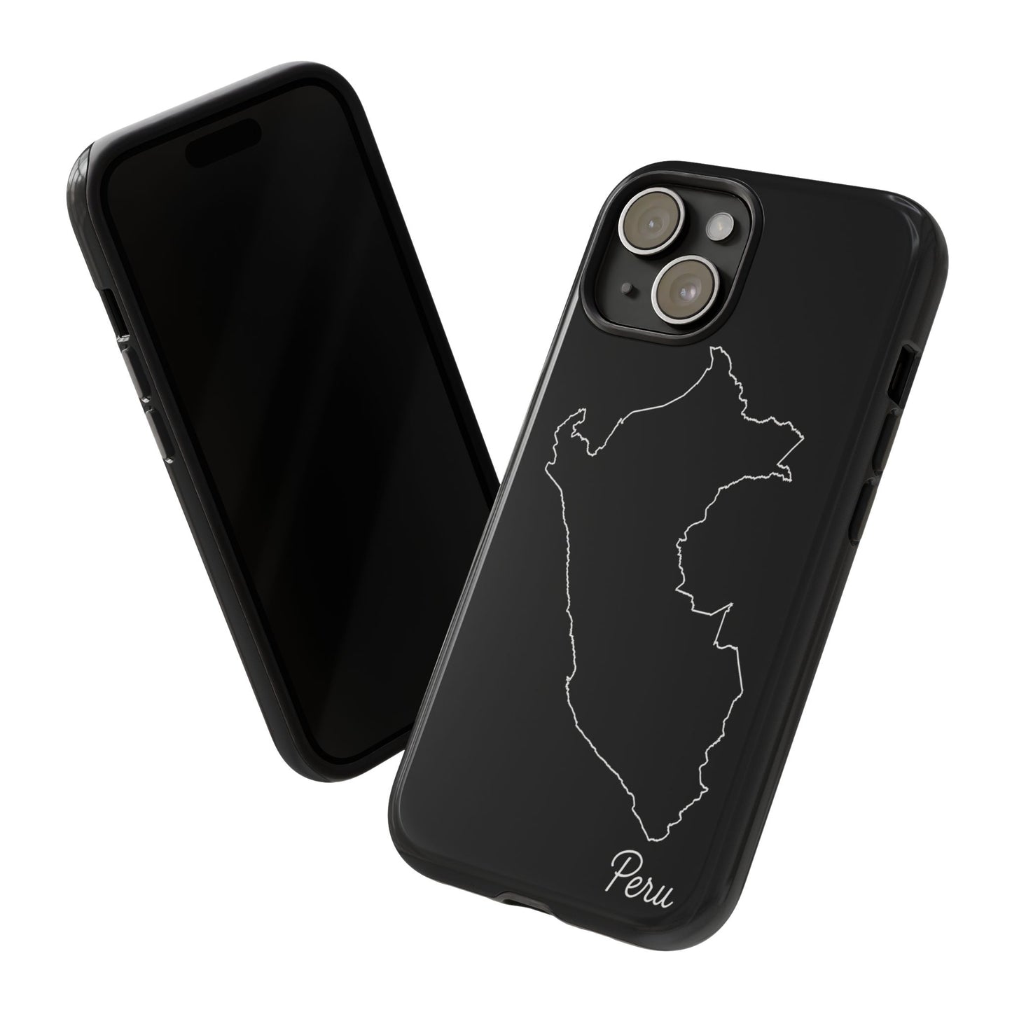 Peru Outline Phone Case – Minimal Country Map Tough Case (iPhone, Samsung, Pixel)