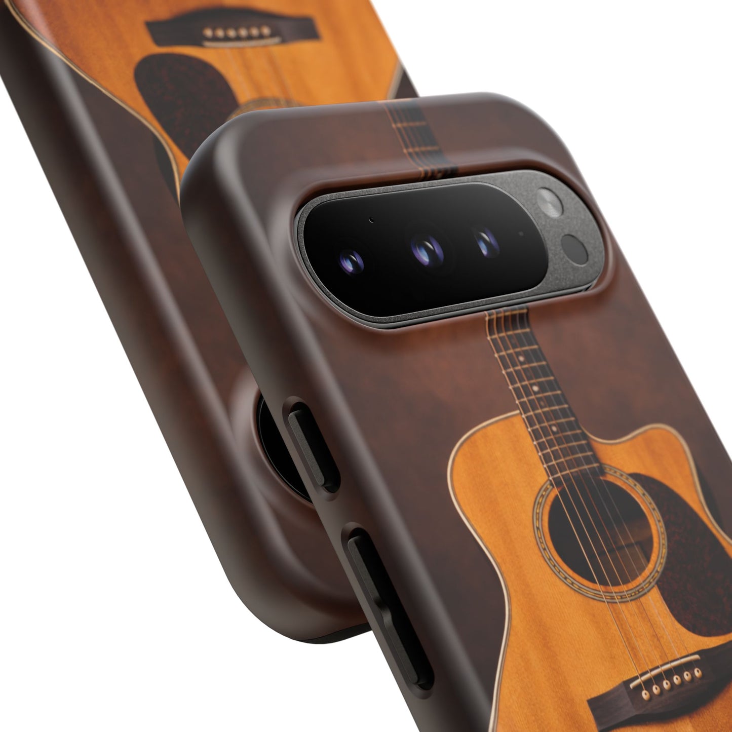 Acoustic Guitar Daisy Phone Case | Rustic Music Lover Tough Cover