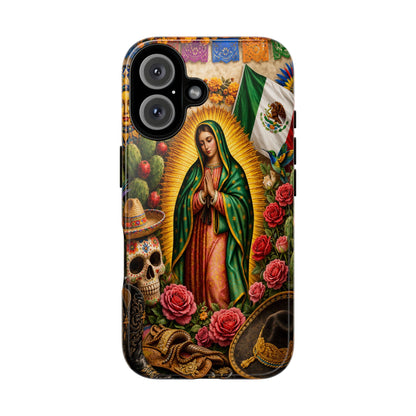 Virgen de Guadalupe Phone Case Mexican Floral iPhone Samsung Pixel Case